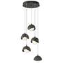 Brooklyn 16"W 5-Light Iron Accented Rubbed Bronze Long Double Shade Pe