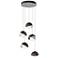 Brooklyn 16"W 5-Light Oiled Bronze Accented Platinum Double Shade Pend