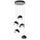 Brooklyn 16"W 5-Light Oiled Bronze And Platinum Long Double Shade Pend
