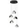 Brooklyn 16"W 5-Light Platinum Accented Black Standard Double Shade Pe