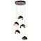 Brooklyn 16"W 5-Light Rubbed Bronze Accented Gold Long Double Shade Pe