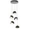 Brooklyn 16"W 5-Light Smoke Accented Platinum Standard Double Shade Pe