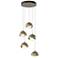 Brooklyn 16"W 5-Light Soft Gold Long Double Shade Pendant