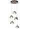 Brooklyn 16"W 5-Light Sterling Accented Soft Gold Long Double Shade Pe