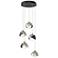 Brooklyn 16"W 5-Light Sterling And Rubbed Bronze Long Double Shade Pen