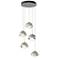 Brooklyn 16"W 5-Light Sterling Double Shade Pendant