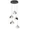 Brooklyn 16"W 5-Light White Accented Smoke Standard Double Shade Penda