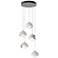 Brooklyn 16"W 5-Light White Accented Sterling Standard Double Shade Pe
