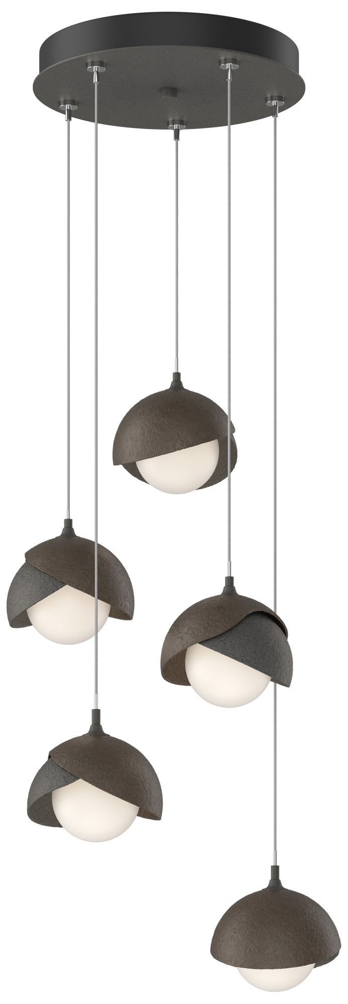 Brooklyn 16"W 5-Light Bronze Iron Long Double Pendant Made to Order