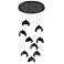 Brooklyn 20.5" 9-Light Oil Rubbed Bronze & Black Round Long 2-Shad