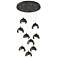 Brooklyn 20.5" 9-Light Oil Rubbed Bronze & Iron Round Long 2-Shade