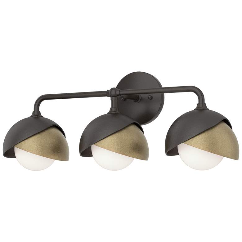 Image 1 Brooklyn 22" Wide Oil-Rubbed Bronze 3-Light Bath Light