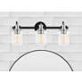2_Brooklyn 23 1/2" Wide Matte Black Nickel 3-Light Bath Light