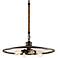 Brooklyn 26" Wide Iron Pendant  Chandelier with Rope Stem