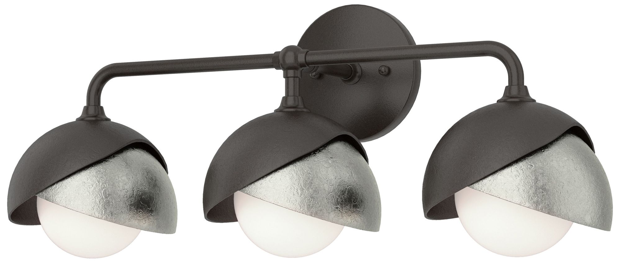 Brooklyn 3-Light Double Sconce Bronze Sterling Opal Glass Made to Order