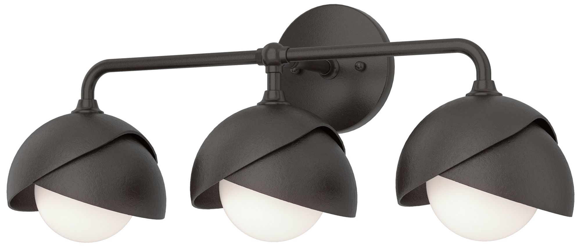 Brooklyn 3-Light Double Sconce Oil Rubbed Bronze Opal Glass Made to Order