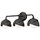 Brooklyn 3-Light Double Shade Sconce - Oil Rubbed Bronze - Opal Glass