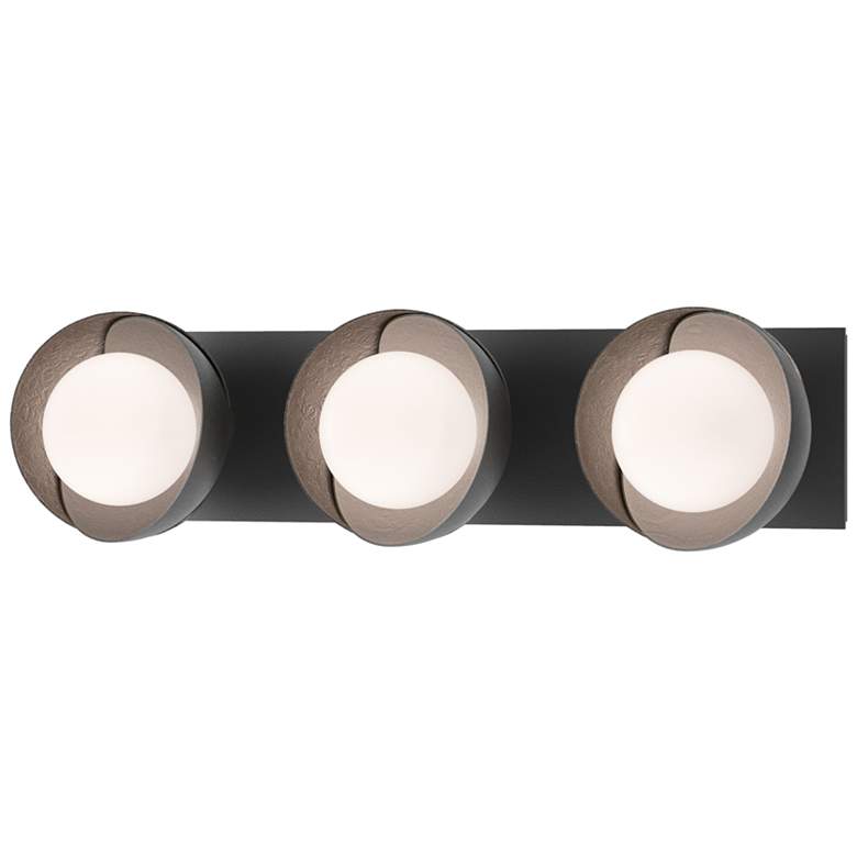 Image 1 Brooklyn 3-Light Sconce - Black - Oil Rubbed Bronze - Opal Glass