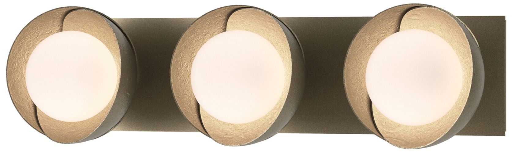 Brooklyn 3-Light Sconce - Gold - Gold - Opal Glass - Made to Order