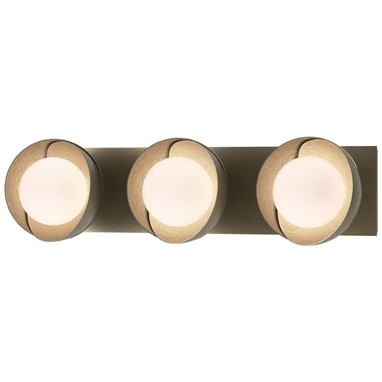 Image 1 Brooklyn 3-Light Sconce - Gold - Gold - Opal Glass