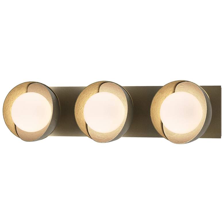 Image 1 Brooklyn 3-Light Sconce - Gold - Modern Brass - Opal Glass