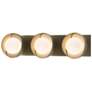Brooklyn 3-Light Sconce - Gold - Modern Brass - Opal Glass