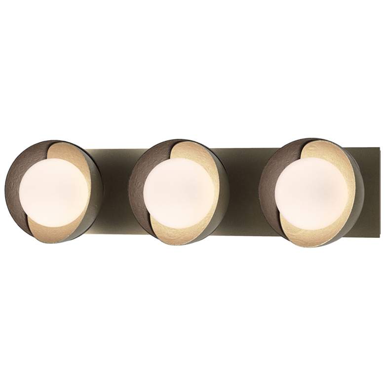 Image 1 Brooklyn 3-Light Sconce - Gold - Oil Rubbed Bronze - Opal Glass