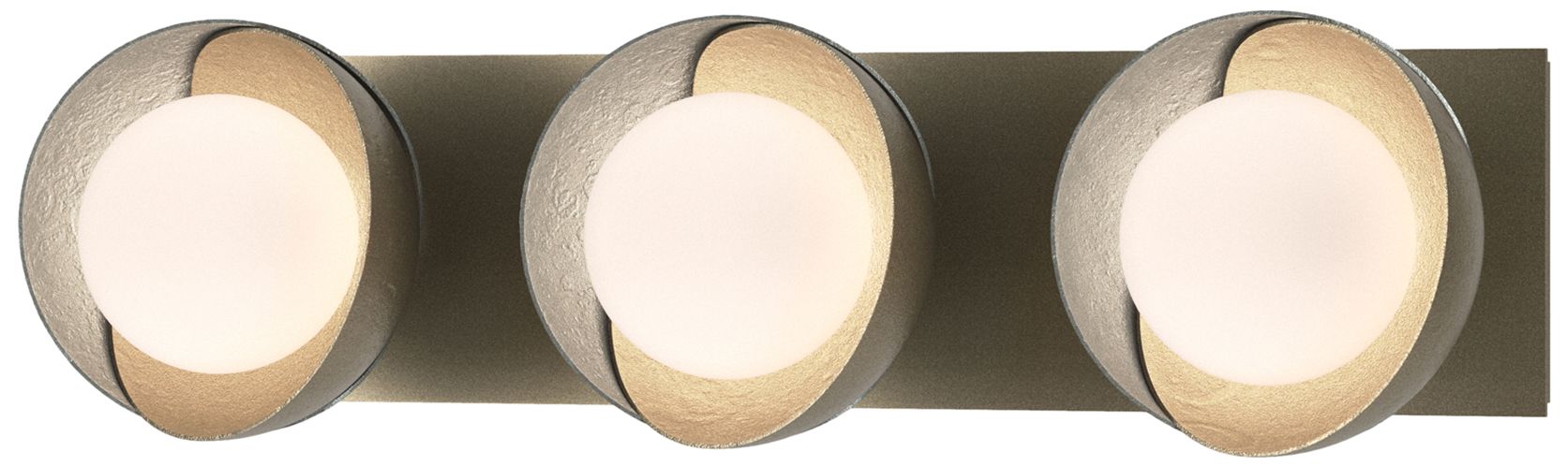 Brooklyn 3-Light Sconce - Gold - Platinum - Opal Glass - Made to Order