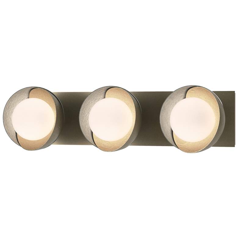 Image 1 Brooklyn 3-Light Sconce - Gold - Platinum - Opal Glass