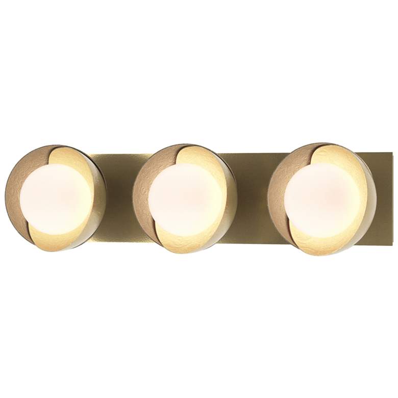 Image 1 Brooklyn 3-Light Sconce - Modern Brass - Gold - Opal Glass