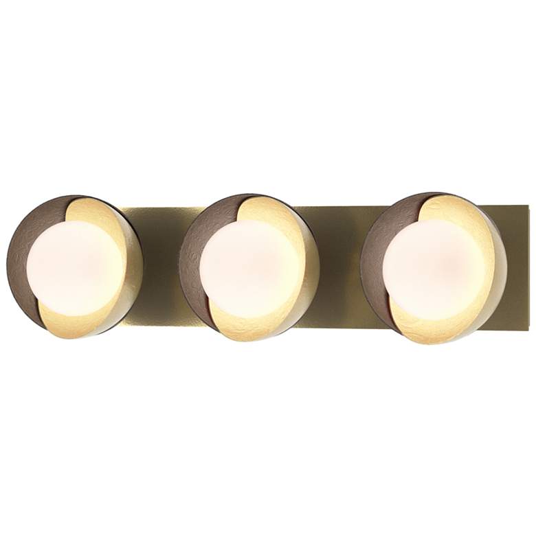 Image 1 Brooklyn 3-Light Sconce - Modern Brass - Oil Rubbed Bronze - Opal Glass