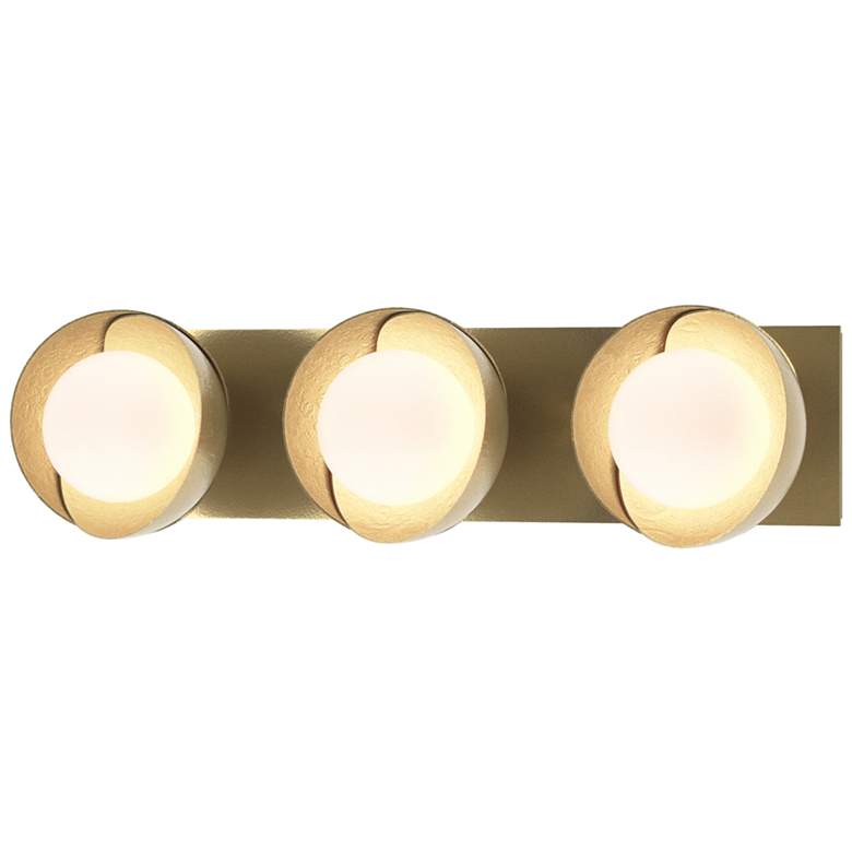 Image 1 Brooklyn 3-Light Sconce - Modern Brass - Opal Glass