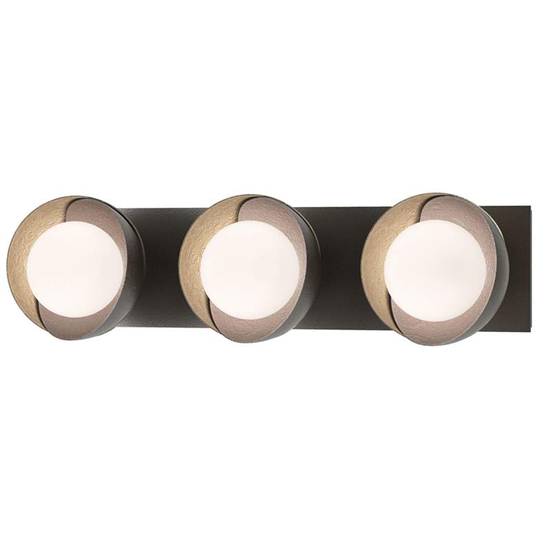 Image 1 Brooklyn 3-Light Sconce - Oil Rubbed Bronze - Gold - Opal Glass