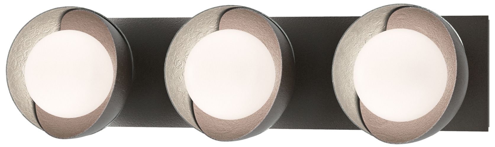 Brooklyn 3-Light Sconce Oil Rubbed Bronze Platinum Opal Glass Made to Order