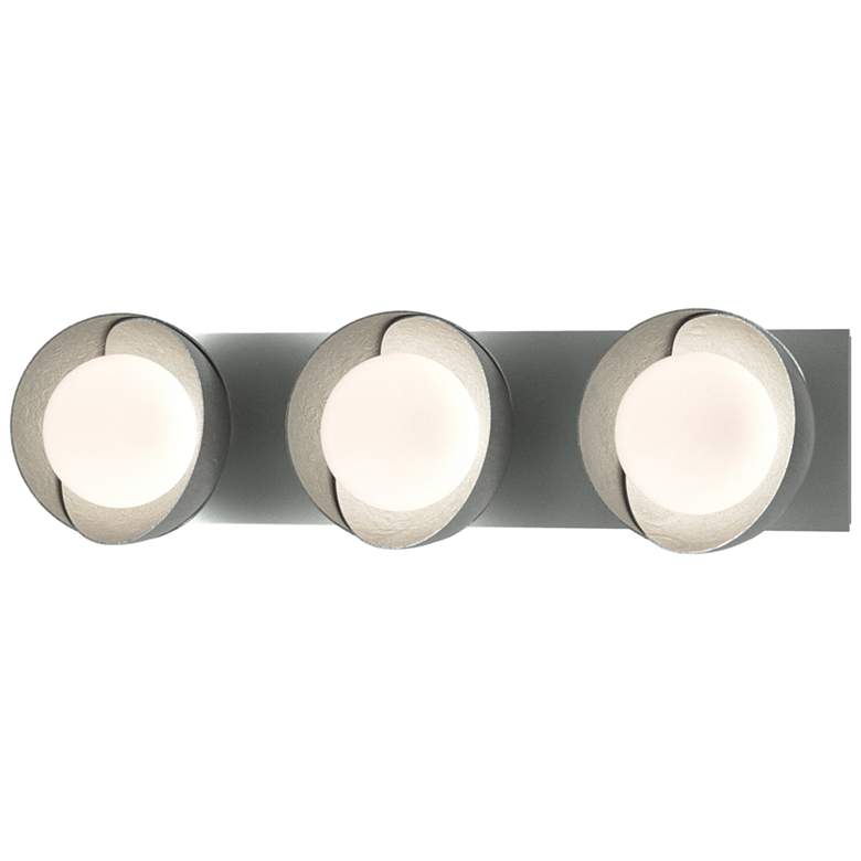 Image 1 Brooklyn 3-Light Sconce - Platinum - Opal Glass