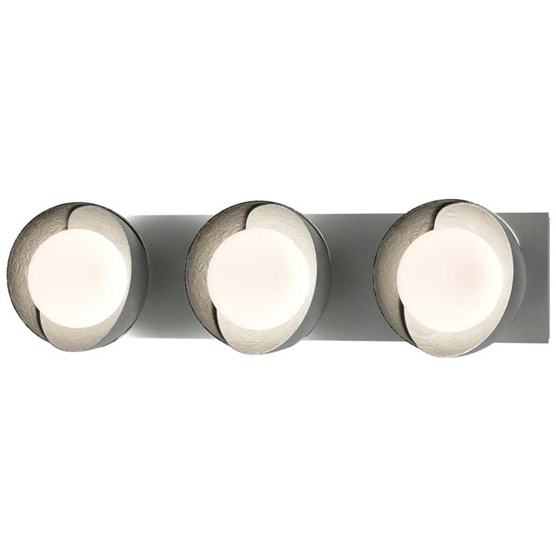 Image 1 Brooklyn 3-Light Sconce - Platinum - Sterling - Opal Glass