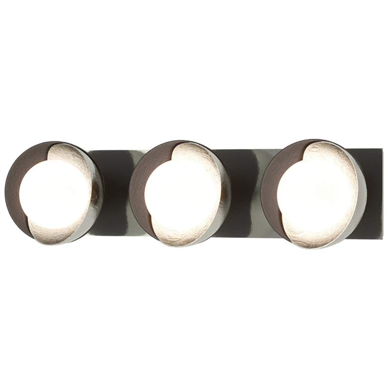 Image 1 Brooklyn 3-Light Sconce - Sterling - Black - Opal Glass