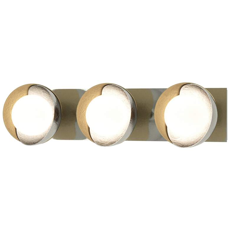 Image 1 Brooklyn 3-Light Sconce - Sterling - Modern Brass - Opal Glass