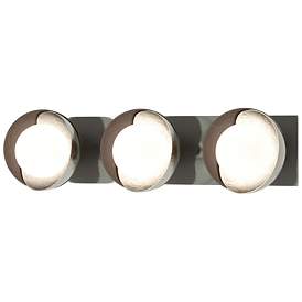 Image1 of Brooklyn 3-Light Sconce - Sterling - Oil Rubbed Bronze - Opal Glass