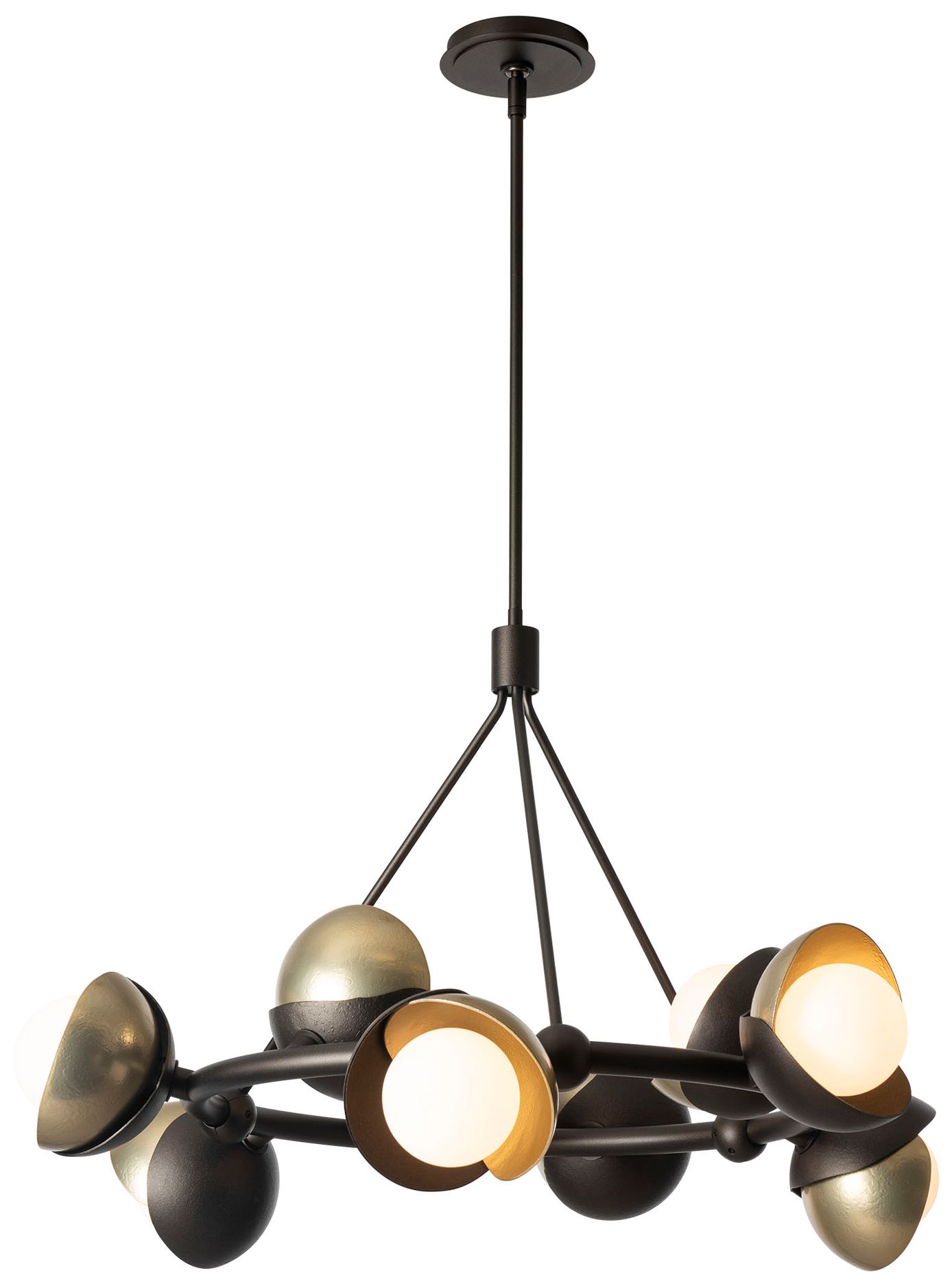 Image 5 Brooklyn 32" Wide Double Shade 9-Light Oil Rubbed Bronze Ring Pendant more views