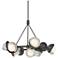 Brooklyn 32"W 9-Light Platinum Accent Oil Bronze Double Shade Ring Pen