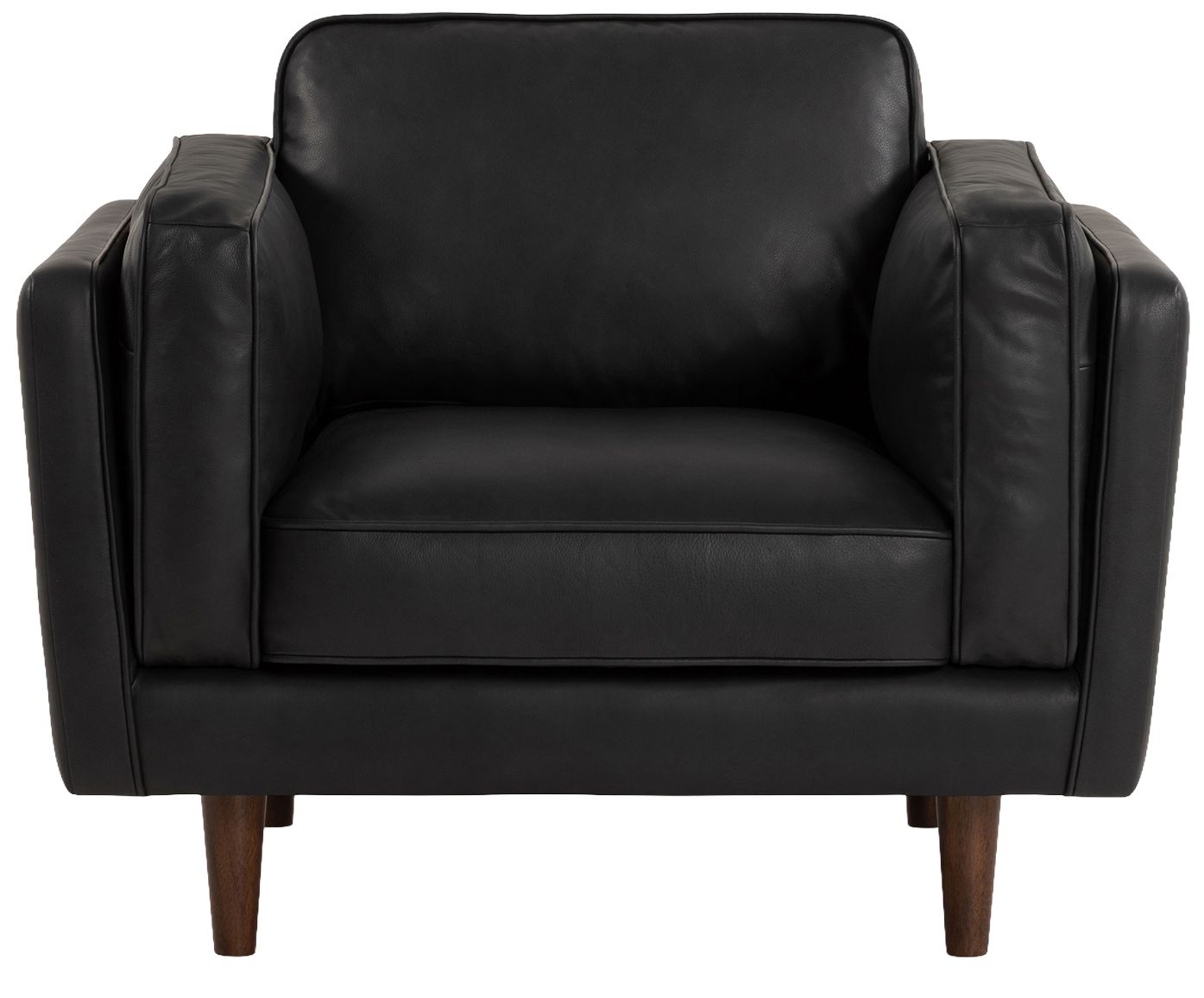 Image 2 Brooklyn 40.75" Wide Black Accent Chair