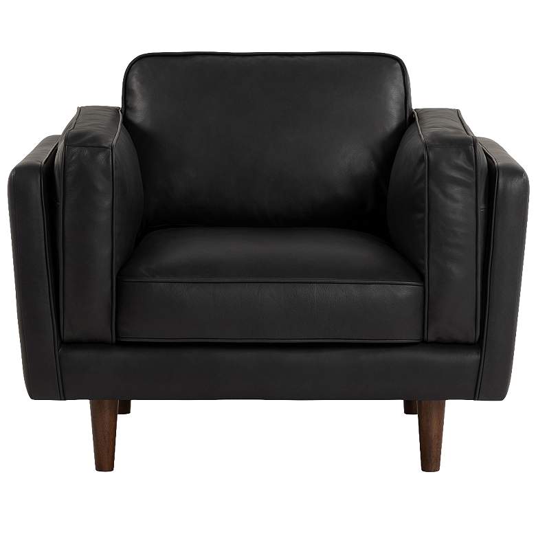 Image 1 Brooklyn 40.75" Wide Black Accent Chair