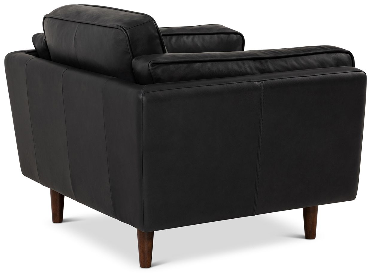 Image 4 Brooklyn 40.75" Wide Black Accent Chair more views