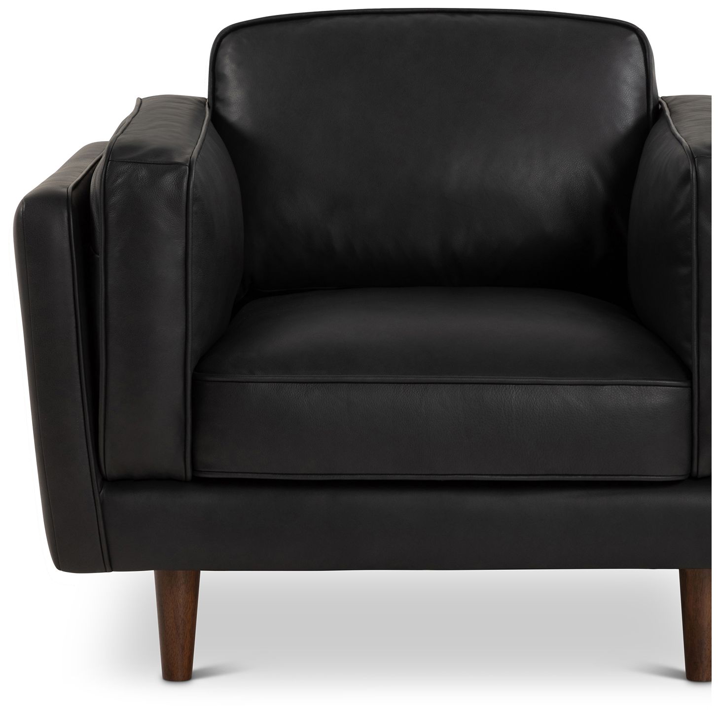 Image 7 Brooklyn 40.75" Wide Black Accent Chair more views