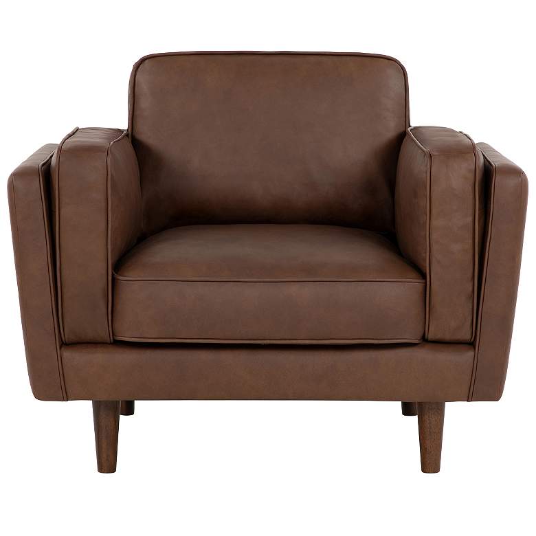 Image 1 Brooklyn 40.75" Wide Dark Brown Accent Chair