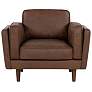 2_Brooklyn 40.75" Wide Dark Brown Accent Chair