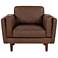 Brooklyn 40.75" Wide Dark Brown Accent Chair