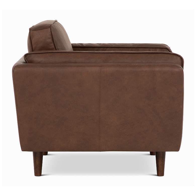 Image 6 Brooklyn 40.75" Wide Dark Brown Accent Chair more views