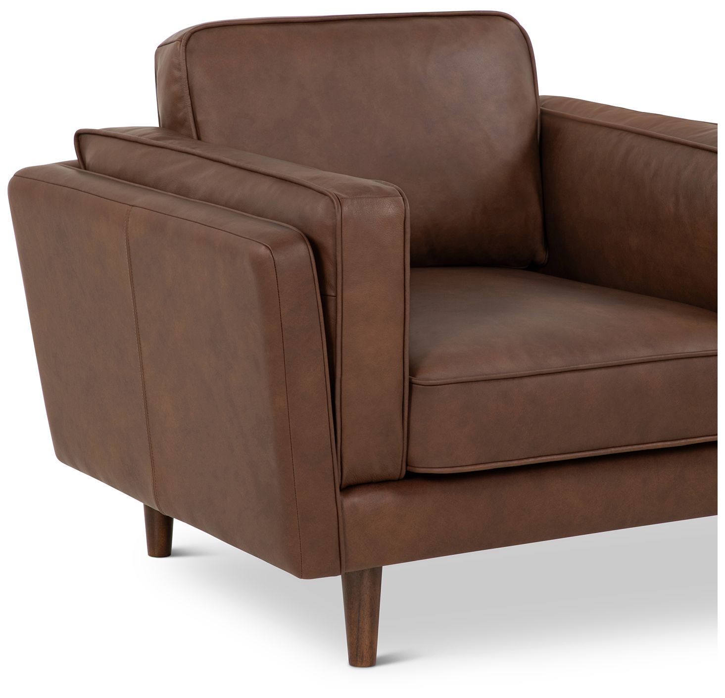 Brooklyn 40.75" Wide Dark Brown Accent Chair